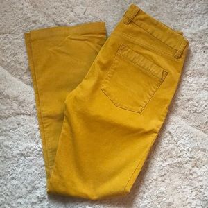 NWOT J. Crew Mustard Yellow Corduroy Pants